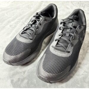 Under Armour Surge 3 Shoes Mens Size 14 Black‎ Gray Running Athletic 3024883-002